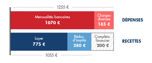 Simulation Loi Pinel - Exemple avec Recettes Dépenses
