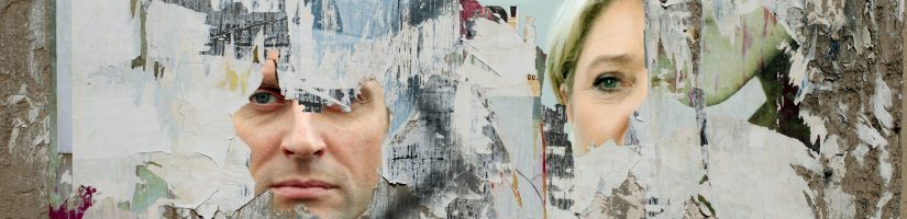macron le pen affiches élections