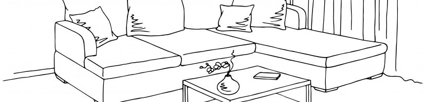 dessin d'un salon